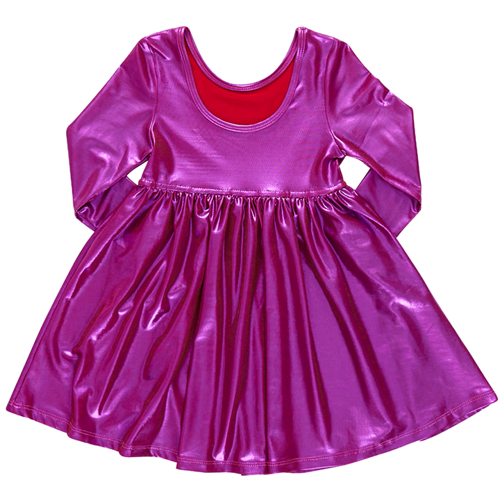 Pink Chicken Lame Steph Dress (sizes 7-10)
