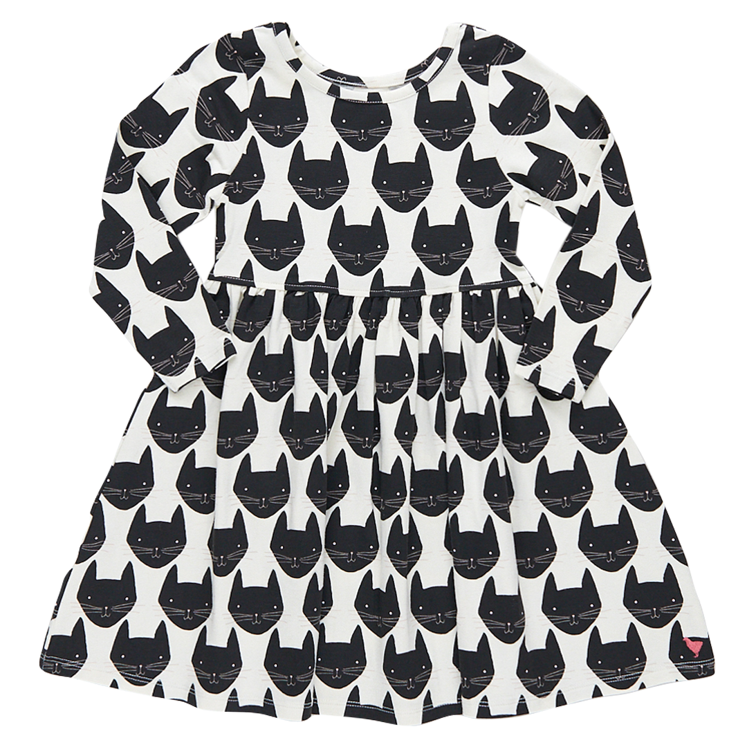 Pink Chicken Black Cat Steph Dress (sizes 7-10)